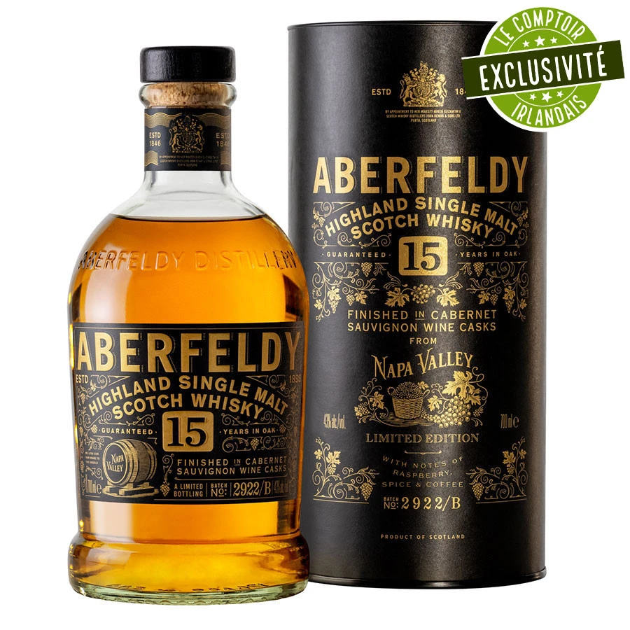 Aberfeldy 15 Ans Napa Valley 70cl 43° 2 Aberfeldy 15 Ans Napa Valley 70cl 43° – Image 2