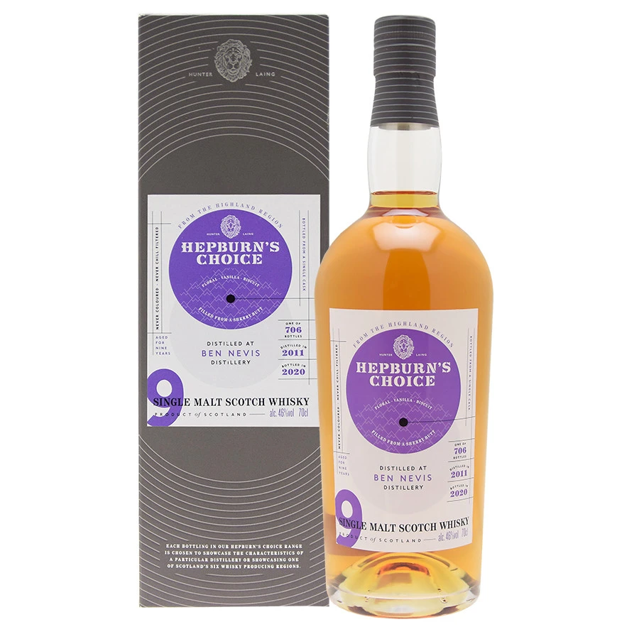 Ben Nevis 9 Ans Hepburn's Choice 70cl 46° 3 Ben Nevis 9 Ans Hepburn's Choice 70cl 46° – Image 3