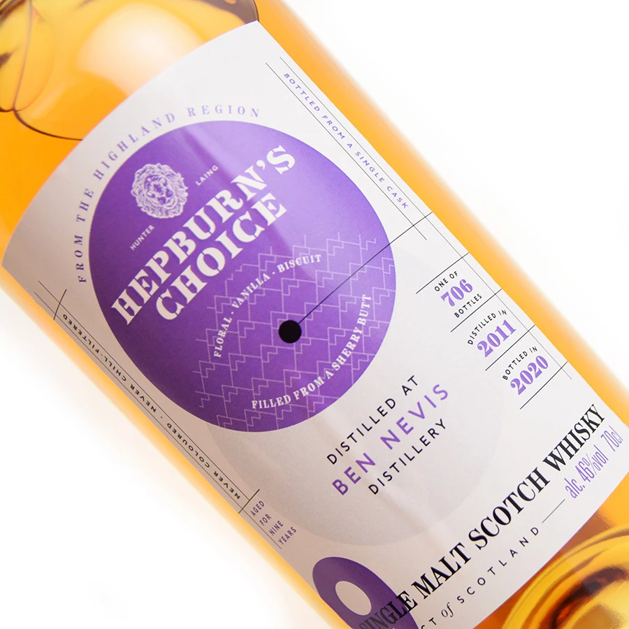 Ben Nevis 9 Ans Hepburn's Choice 70cl 46° 1 Ben Nevis 9 Ans Hepburn's Choice 70cl 46°