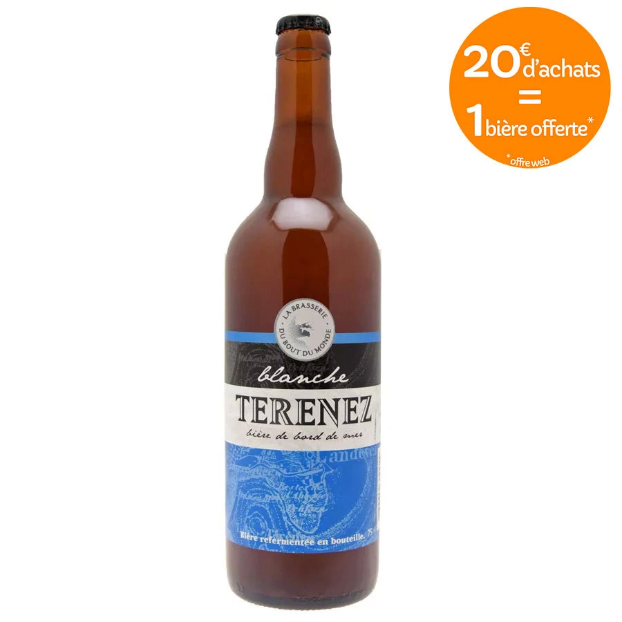 Bière Blanche Terenez 75cl 5.6° 2 Bière Blanche Terenez 75cl 5.6° – Image 2