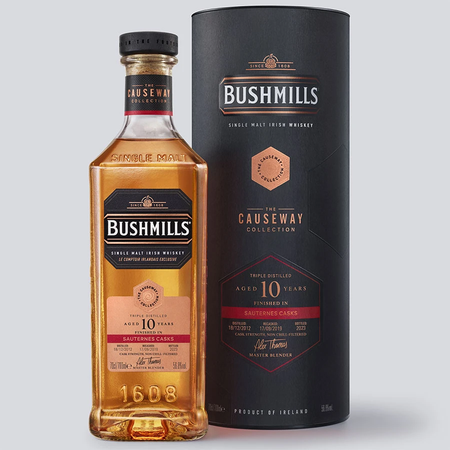Bushmills 10 Ans Causeway Collection Sauternes 70cl 56.8° 2 Bushmills 10 Ans Causeway Collection Sauternes 70cl 56.8° – Image 2