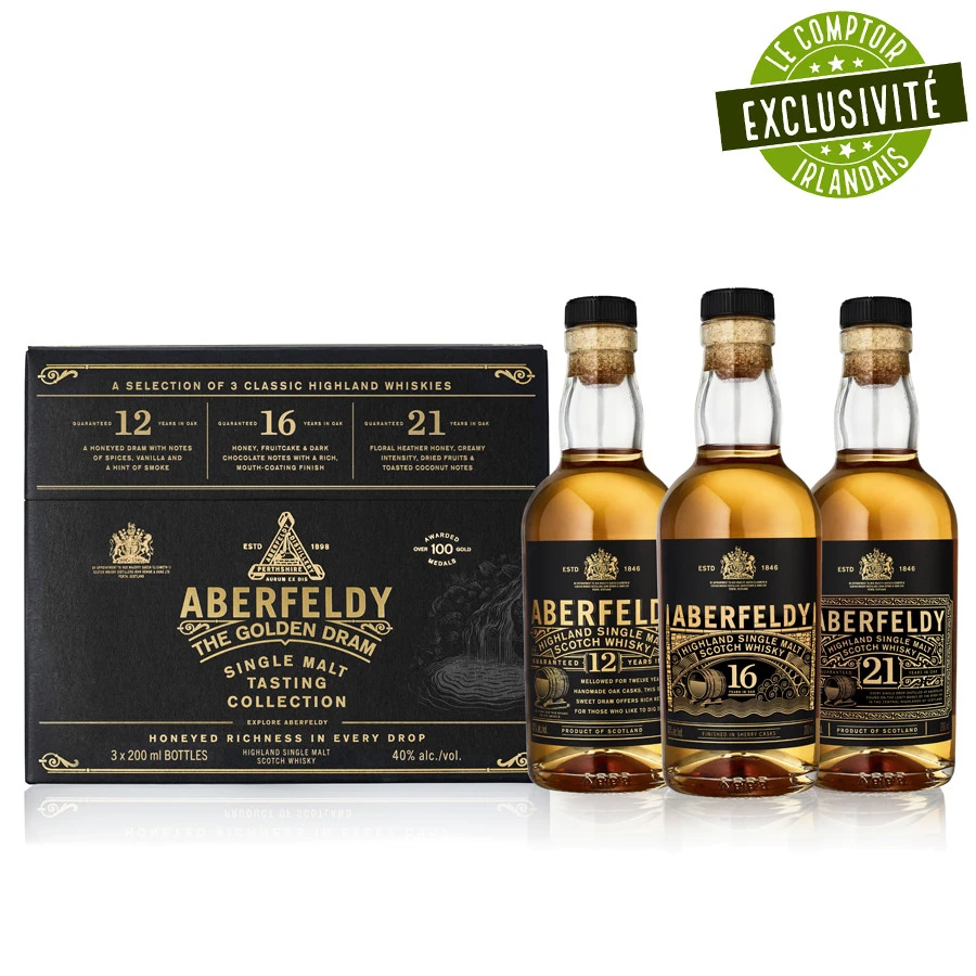 Coffret Dégustation Aberfeldy 12, 16, 21 Ans 3x20cl 40° 2 Coffret Dégustation Aberfeldy 12, 16, 21 Ans 3x20cl 40° – Image 2
