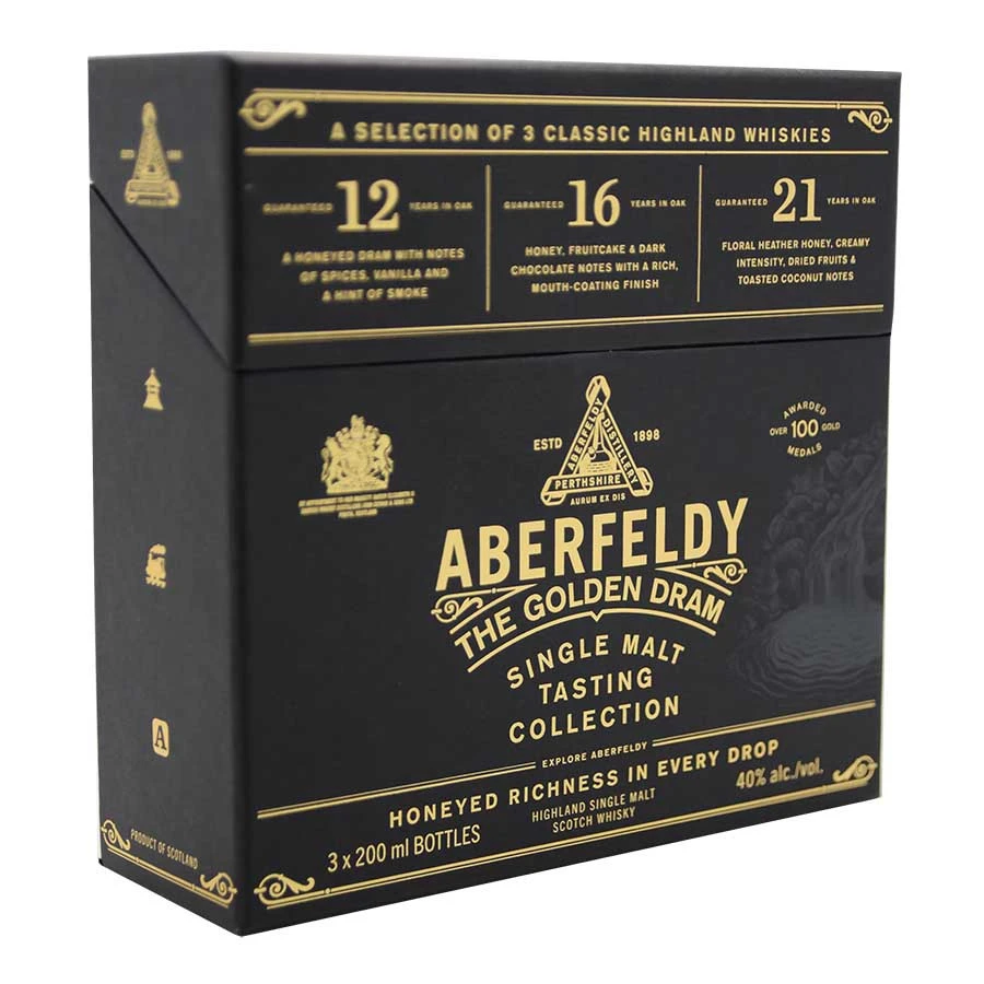 Coffret Dégustation Aberfeldy 12, 16, 21 Ans 3x20cl 40° 3 Coffret Dégustation Aberfeldy 12, 16, 21 Ans 3x20cl 40° – Image 3