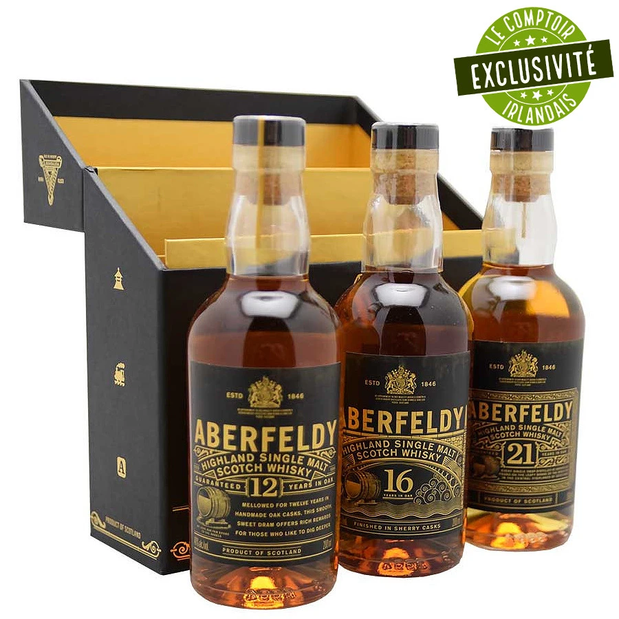 Coffret Dégustation Aberfeldy 12, 16, 21 Ans 3x20cl 40° 1 Coffret Dégustation Aberfeldy 12, 16, 21 Ans 3x20cl 40°