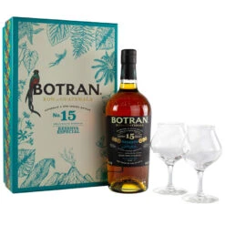 Coffret Botran 15 Ans Solera 70cl 40° + 2 Verres