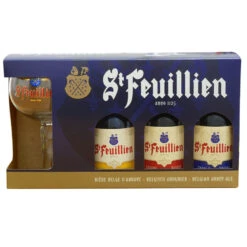 Coffret St Feuillien 3 X 33cl + 1 Verre -Boissons Alcoolisées coffret st feuillien verre 2
