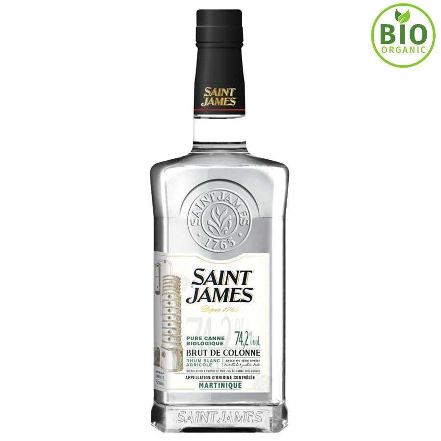 Saint James Brut De Colonne Bio 70cl 74.2° 1 Saint James Brut De Colonne Bio 70cl 74.2°