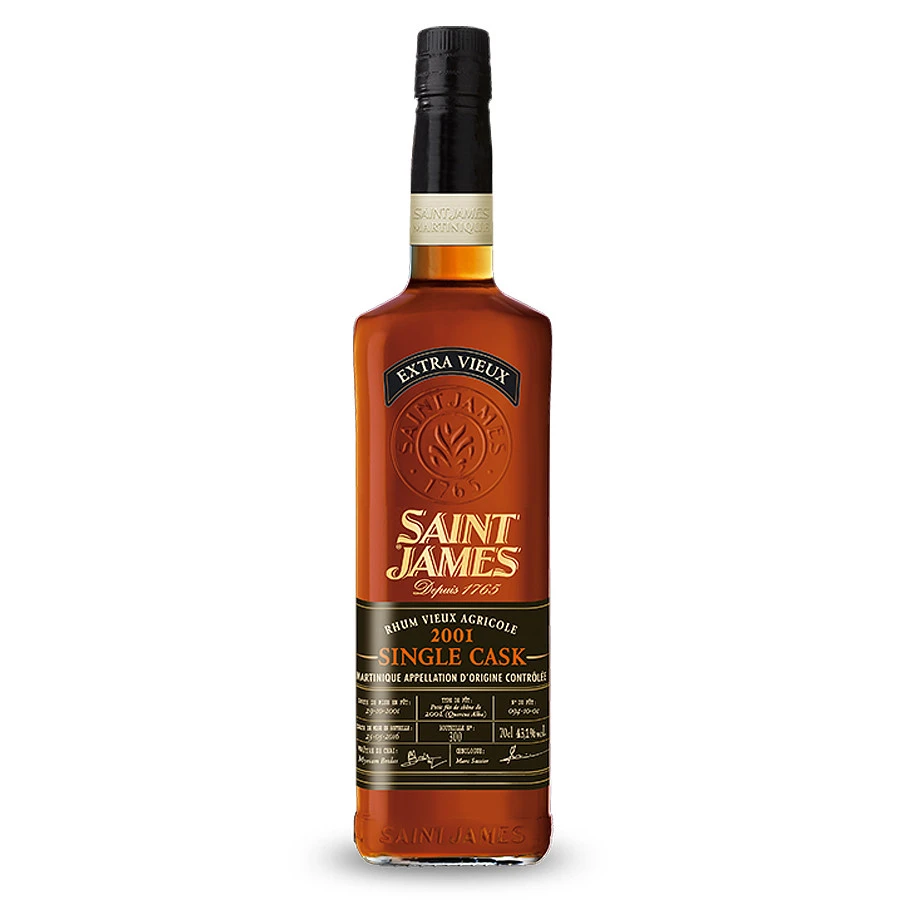 Saint James Single Cask 2001 Rhum Hors D'âge 70cl 43.1° 1 Saint James Single Cask 2001 Rhum Hors D'âge 70cl 43.1°