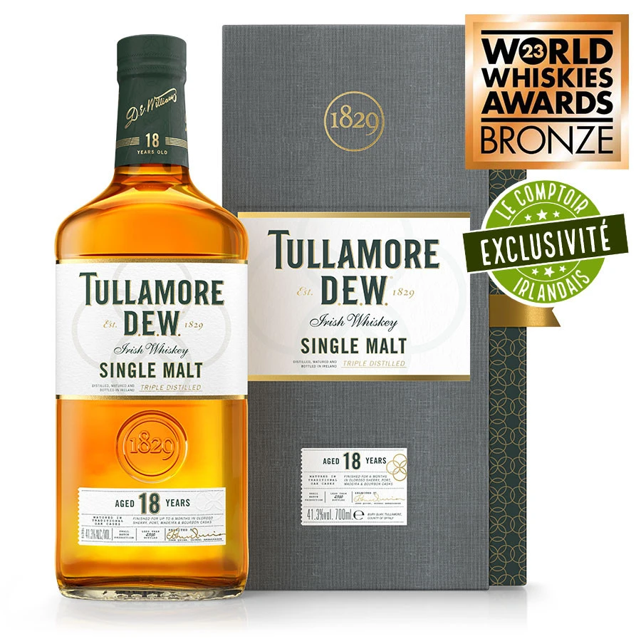 Tullamore Dew 18 Ans 70cl 41.3° 3 Tullamore Dew 18 Ans 70cl 41.3° – Image 3